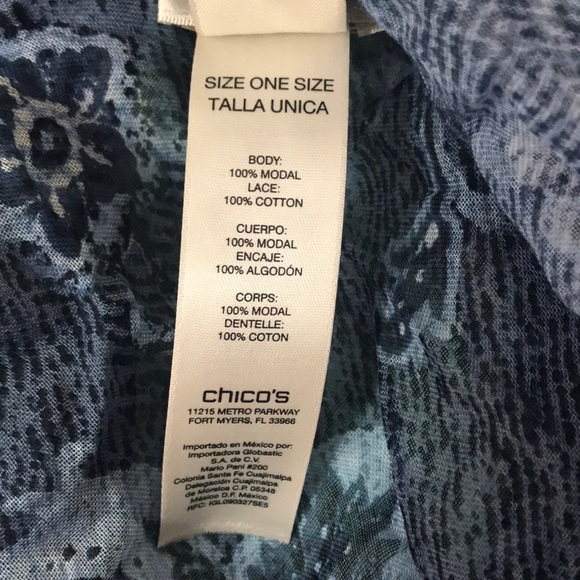 Chico’s Paisley Cocoon Wrap - Picture 4 of 4